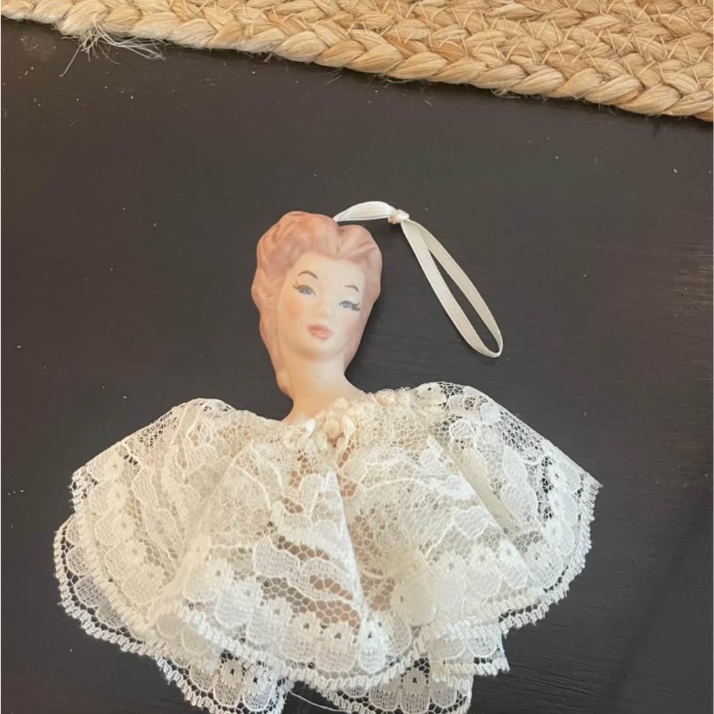 Vintage Lace Doll Ornament